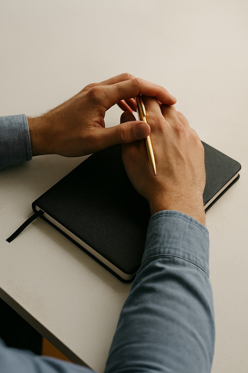 Empresario buscando claridad y estrategia